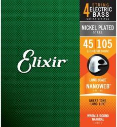  Elixir 14077 NanoWeb Long Scale 45-105 Light/Medium basszus gitárhúr