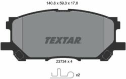 TEXTAR set placute frana, frana disc TEXTAR 2373401 (2373401)