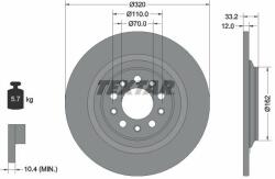 TEXTAR Disc frana TEXTAR PRO 92304103 (92304103)