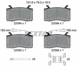 TEXTAR set placute frana, frana disc TEXTAR Q+ 2209401 (2209401)
