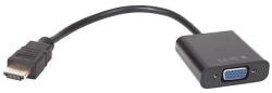 VCOM Преходник VCom CG591, HDMI(м) към VGA(ж), черен (CG591)