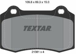 TEXTAR set placute frana, frana disc TEXTAR Q+ 2138102 (2138102)