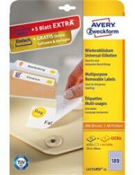 AVERY L4731REV-25 25, 4x10mm visszaszedhető 5670db-os etikett (AVERY_L4731REV-25) (AVERY_L4731REV-25)