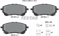 TEXTAR set placute frana, frana disc TEXTAR Q+ 2614901 (2614901)