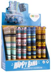 Happy Color Roller gel cu rescriere, 0.5 mm, albastru, Africans BOHO, 40 buc/display Happy Color HA412002AF-KP40