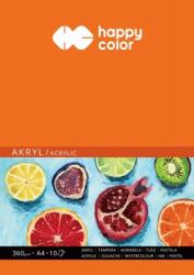 Happy Color Bloc desen acrylic, A4, 360 gsm, 10 coli, Happy Color 78362030-A10
