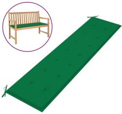 vidaXL Pernă de bancă de grădină, verde, 200x50x3 cm, textil oxford (47608)