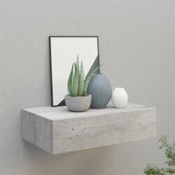 vidaXL Dulap de perete cu sertare, gri beton, 40x23, 5x10 cm, MDF (330251) Raft