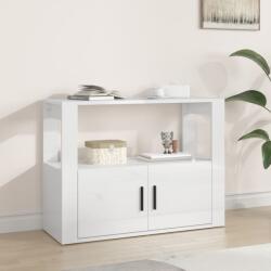 vidaXL Servantă, alb extralucios, 80x30x60 cm, lemn prelucrat (819454) Comoda