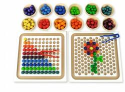 BAUSPIEL Set Placa cu margele din lemn (1100S)