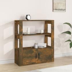 vidaXL Servantă, stejar fumuriu, 80x30x90 cm, lemn prelucrat (819465) Comoda