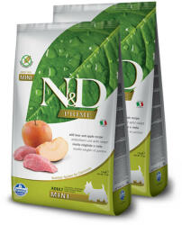 N&D N & D Prime Dog vaddisznó & alma adult mini 2x2, 5kg