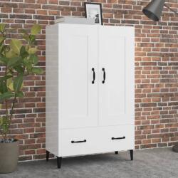 vidaXL Dulap înalt, alb extralucios, 70x31x115 cm, lemn prelucrat (812579) Comoda