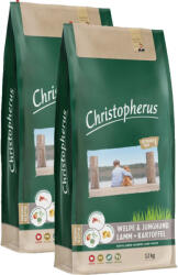 Christopherus Dog Puppy & Junior Grainfree Bárány és burgonya 2x12kg - grandopet