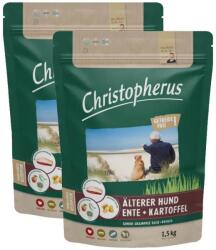 Christopherus Dog Senior Grainfree Kacsa és burgonya 2x1, 5kg