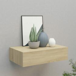 vidaXL Dulap de perete cu sertar, stejar, 40x23, 5x10 cm, MDF (330247) Raft