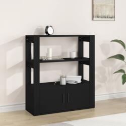 vidaXL Servantă, negru, 80x30x90 cm, lemn prelucrat (819461) Comoda