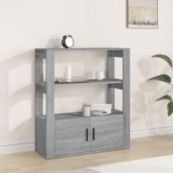 vidaXL Servantă, gri sonoma, 80x30x90 cm, lemn prelucrat (819466) Comoda