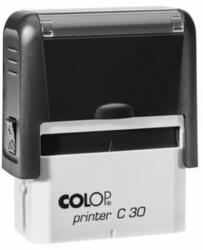 COLOP Bélyegző, COLOP Printer C 30, kék cserepárnával (IC1523007U) (01523007)