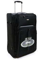 Touareg fekete kétkerekes, bővíthető nagy bőrönd TG-6114/L - borond-aruhaz