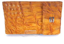 GIUDI fekvő narancs-barna hüllő mintás kártyatartó 6421STP-13 - minosegitaska