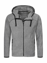 Stedman Férfi hosszú ujjú pulóver Stedman Power Fleece Jacket 2XL, Heather szürke