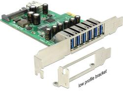 Delock PCIe kártya > 6 x külső + 1 x belső USB 3.0 (89377)