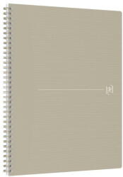 OXFORD Caiet cu spirala A4+, OXFORD Origins, 70 file-90g/mp, Scribzee, coperta PP - dictando - nisip (OX-400150004)