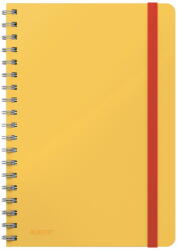 Leitz Caiet de birou LEITZ Cosy, carton laminat, coperta dura, B5, 80 coli, cu spira, matematica, galben c (L-44840019)