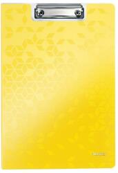 Leitz Clipboard LEITZ WOW, dublu, polyfoam, A4, 100 coli, galben (L-41990016) - pcone