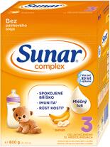 SUNAR Complex 3 lapte pentru sugari banane 600 g (AGS31160600)