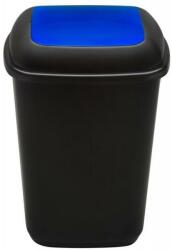 Plafor Cos plastic reciclare selectiva, capacitate 90l, PLAFOR Quatro - negru cu capac albastru - hartie (PL-707-02) - pcone Cos de gunoi