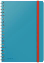 Leitz Caiet de birou LEITZ Cosy, carton laminat, coperta dura, B5, 80 coli, cu spira, matematica, albastru (L-44840061)
