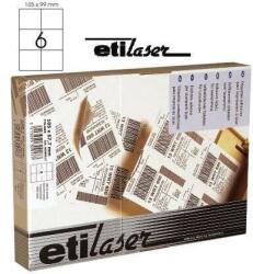 Etilux Etichete autoadezive 6/A4, 105 x 99 mm, 200 coli/top, ETILASER - albe (30900035) - pcone