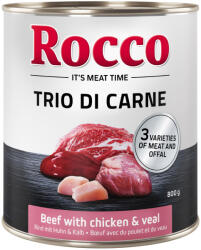 Rocco Rocco Pachet economic Classic Trio di Carne 24 x 800 g - Vită, pui & vițel