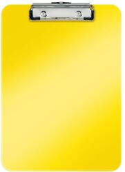 Leitz Clipboard LEITZ WOW, simplu, PS, A4, 100 coli, galben (L-39710016) - pcone