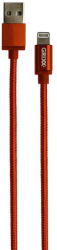 Grixx Cablu date GRIXX - 8-pin to USB Apple MFI License, impletit, lungime 1m - rosu (GRCA8PINFRE01) - pcone