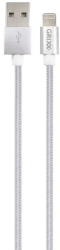 Grixx Cablu date GRIXX Optimum - 8-pin to USB Apple MFI License, impletit, lungime 1m - alb (GROIPCA8PINFW01) - pcone