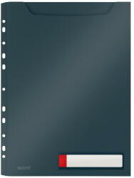 Leitz Mapa LEITZ Cosy Jumbo, PP, A4, 150 coli, pre-perforata, cu eticheta, 3 buc/set, gri antracit (L-46680089) - pcone