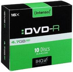 Intenso DVD-R, 10 bucati, 16x, 4.7 GB, slim pack (4101652) - pcone