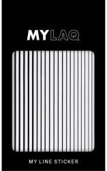 MylaQ Abțibilduri pentru unghii Line, negru - MylaQ My Black Line Sticker
