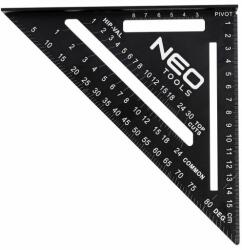 NEO Echer tamplar/dulgher, aluminiu, triunghiular, 15 cm, NEO (72-102) - artool