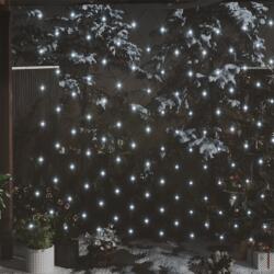 vidaXL kültéri hálós hideg fehér karácsonyi világítás 306 LED 3 x 3 m (328779)