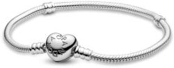 Pandora Moments szív alakú záras ezüst karkötő - 590719-16 (590719-16)