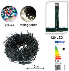 Timeless Tools Ghirlanda luminoasa cu LED in diferite marimi si culori-120 LED-uri-colorat (HOP1000745-2)