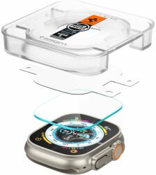 Spigen Set 2 folii sticla transparente cu sistem de montare Spigen GLAStR EZ FIT compatibil cu Apple Watch Ultra 49mm (AGL05556)