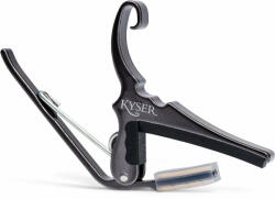 Kyser Quick-Change Black Chrome Каподастер за акустична китара (<![CDATA[KG6BCA]]>)