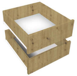  BARU Fiók betét a gardróbszekrénybe - artisan tölgy Típus: B típus (SB73063/1B)