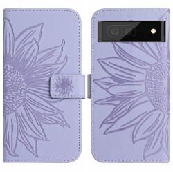 ART SUN FLOWER Husă portofel cu cureaua Google Pixel 7 Pro violet