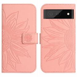 ART SUN FLOWER portofel cu curea Google Pixel 7 Pro roz